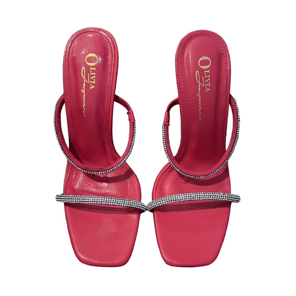 Hot Pink Embellished High Heels Size 8